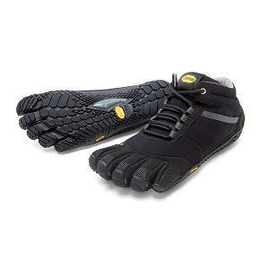 Vibram Trek Ascent Insulated Black Mens Trail Shoes | India-783614
